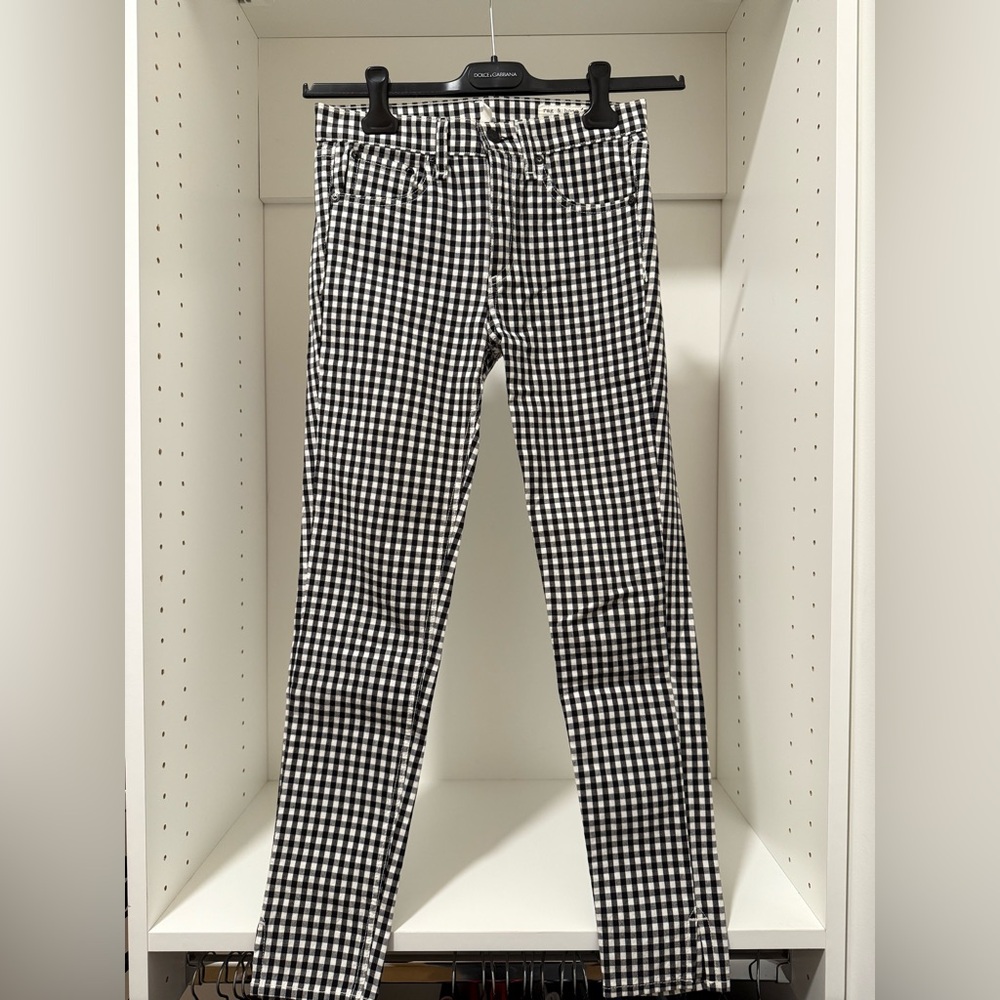 Rag & Bone Monochrome Gingham Pants